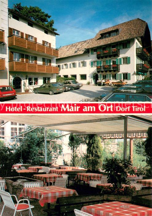 Dorf Tirol Hotel Restaurant Mair am Ort Freiterrasse