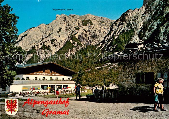 Pertisau Achensee Alpengasthof Gramai mit Rappenspitze Karwendelgebirge
