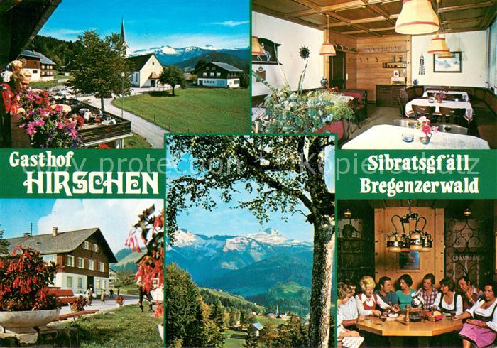 Sibratsgfaell Vorarlberg Gasthof Hirschen Gastraeume Panorama