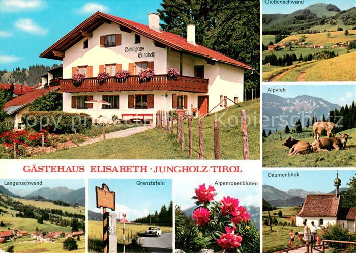 Jungholz Tirol Gaestehaus Elisabeth Giessenschwand Langenschwand Grenztalfeln Da