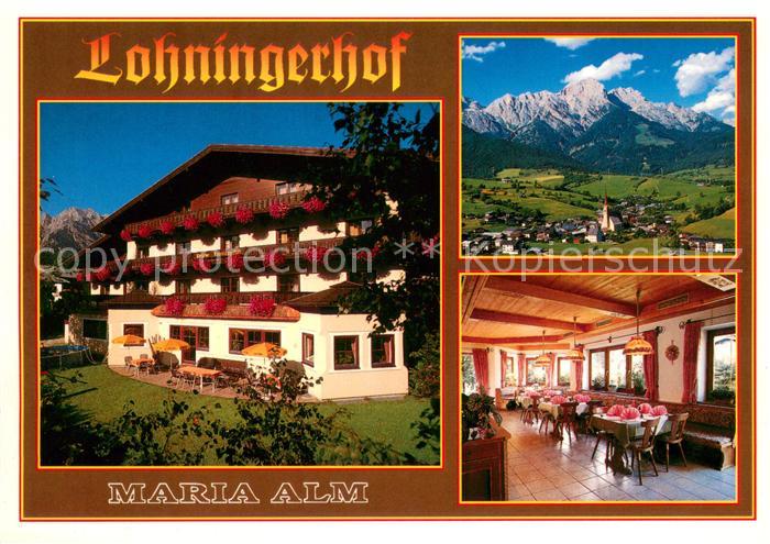 Maria Alm Steinernen Meer Pension Lohningerhof Panorama Gaststube