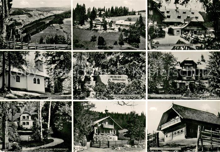 Alpl Waldheimathof Bruggraber Alpengasthof Roseggers Geburts und Sterbehaus