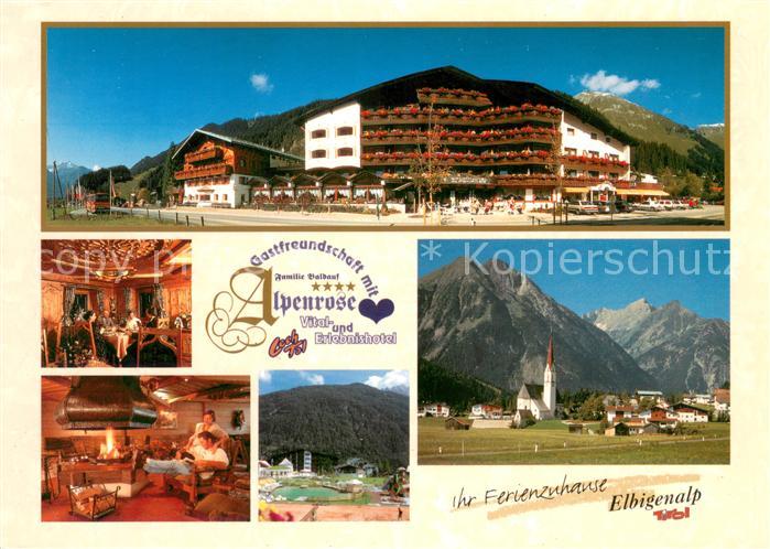 Elbigenalp Vitalhotel Alpenrose Gastraeume Panorama