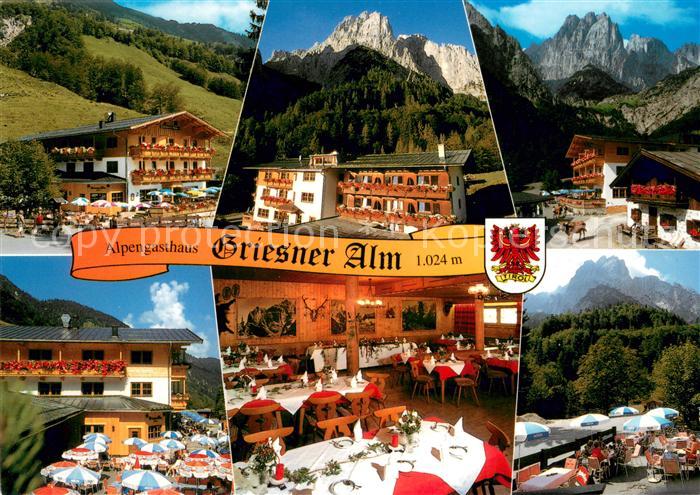 Wilder Kaiser Alpengasthaus Griesner Alm Restaurant Teilansichten