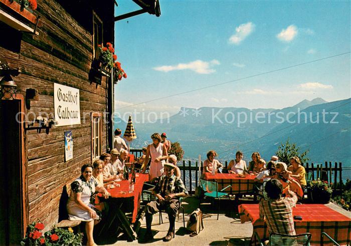 Dorf Tirol Naturpark Texelgruppe Gasthof Talbauer Terrasse
