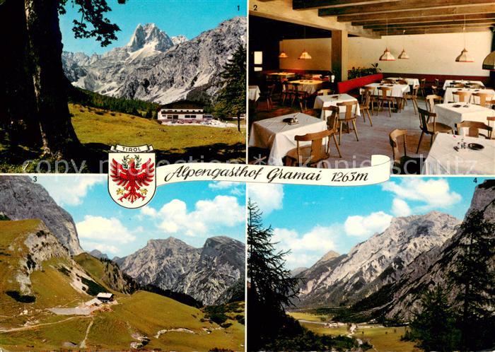 Pertisau Achensee Alpengasthof Gramai Speisessal Lamsen Spitze Hochalm Rappenspi