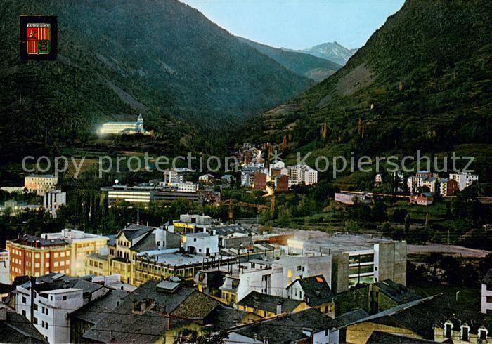 Les Escaldes Vista parcial nocturna