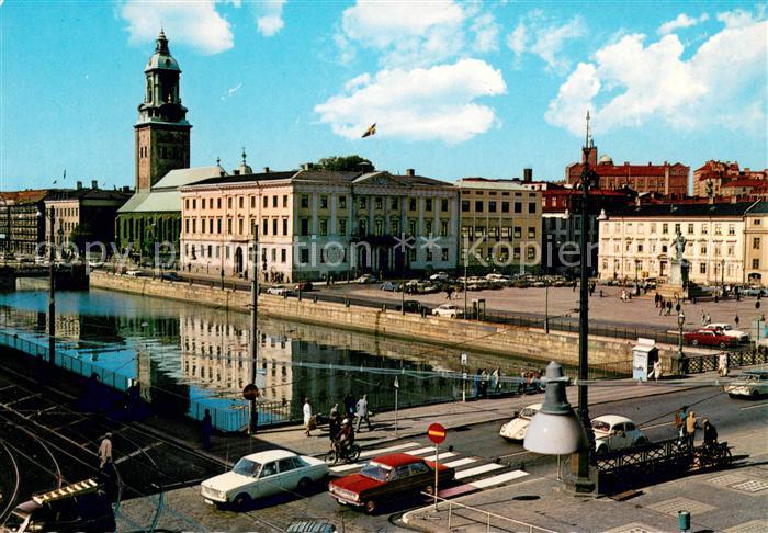 Goeteborg Stora hamnkanalen och Gustav Adolfs Torg