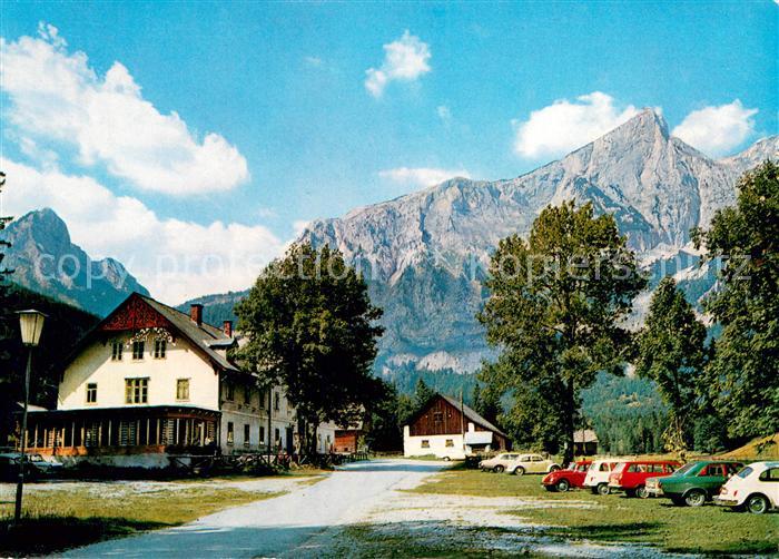 St Ilgen Steiermark Alpengasthof Bodenbauer mit Buchbergkogel und Zinken Hochsch