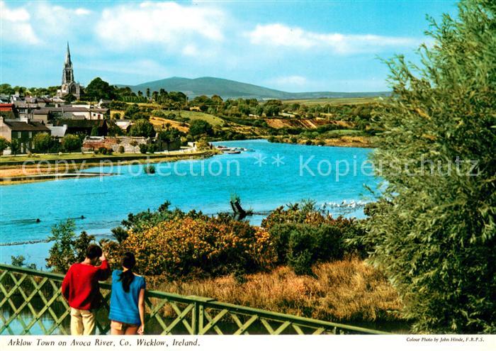 Arklow Wicklow Panorama view over Avoca River