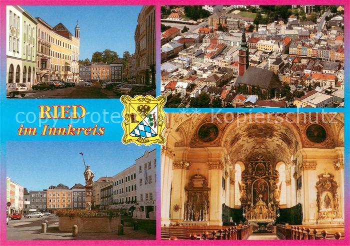 Ried Tirol Stadtpfarrkirche St. Peter und Paul Innenansicht Barock Marktplatz Br