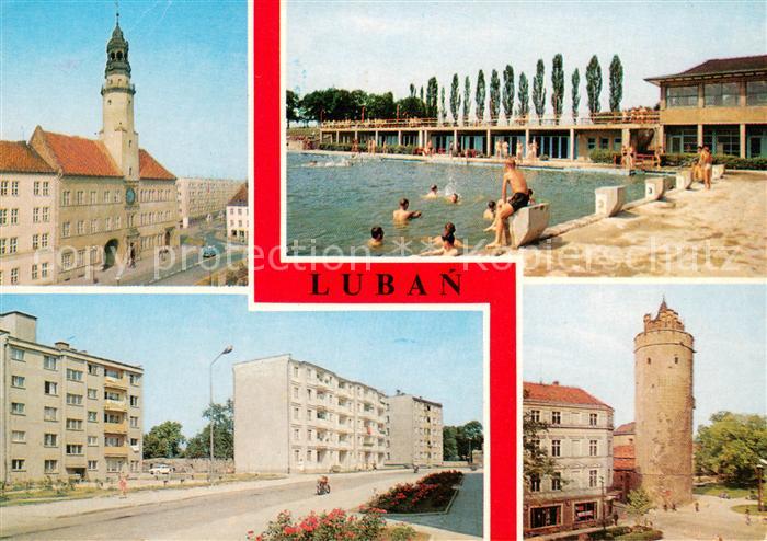 Luban Rathaus Freibad Wohnsiedlung Turm