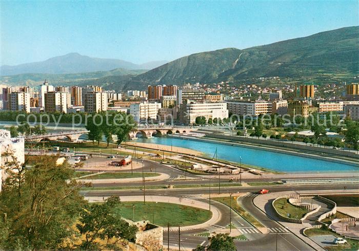 Skopje Skoplje Stadtpanorama