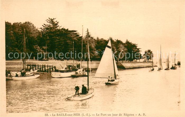 La Baule sur Mer Le port un jour de Régates