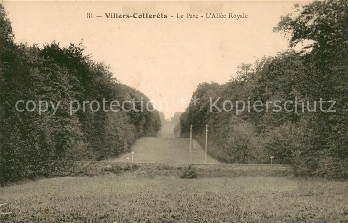 Villers-Cotterets Le Parc Allee Royale