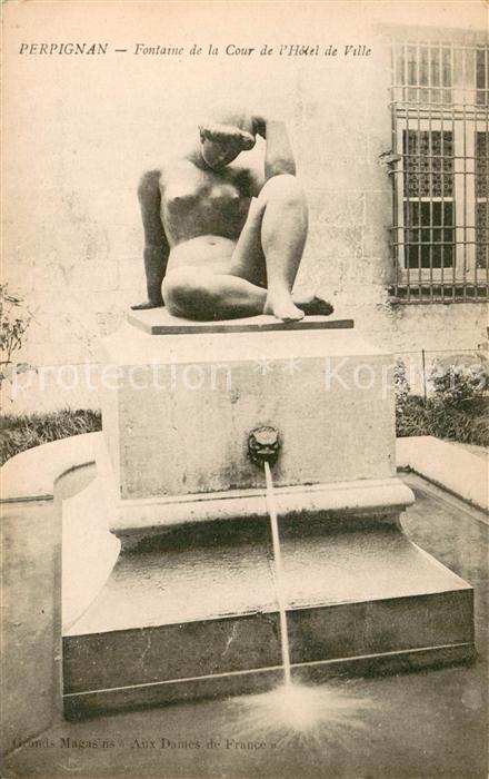 Perpignan Eontaine de la Cour de l’Hotel de Ville