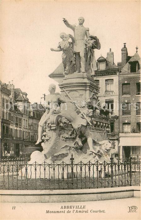 Abbeville 80 Somme Monument de l’Amiral Courbet