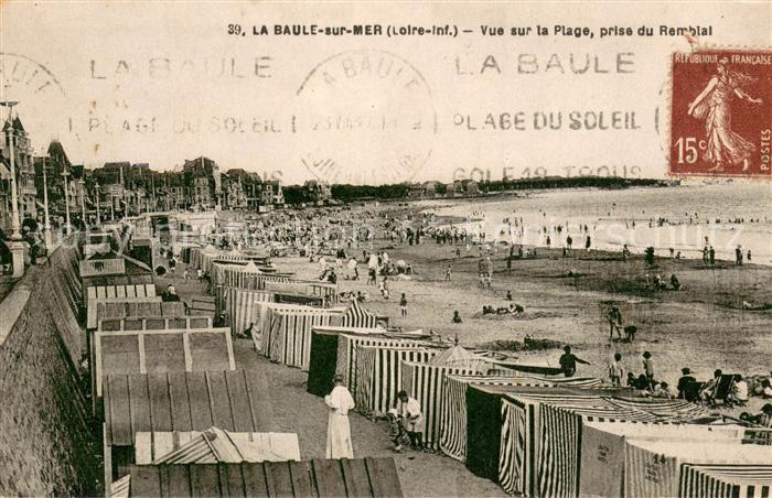 La Baule sur Mer Vue sur la Plage prise du Remblai