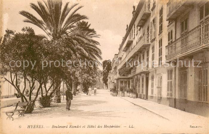 Hyeres les Palmiers Boulevard Riondet Hôtel des Hespérides
