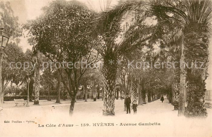 Hyeres les Palmiers Avenue Gambetta