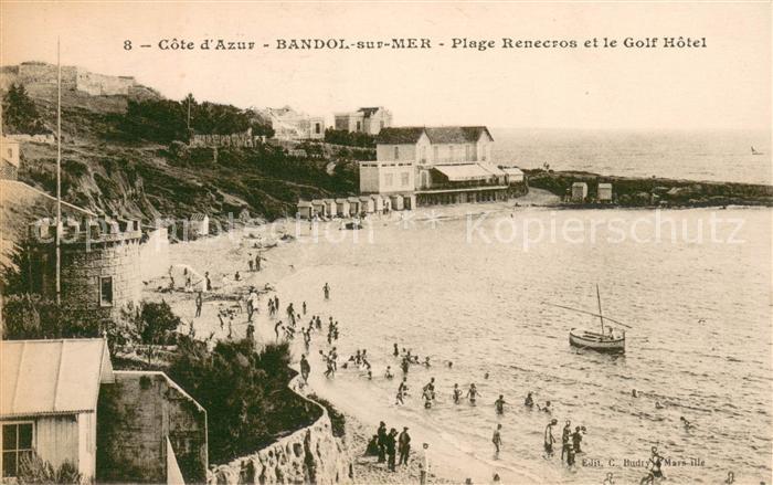 Bandol-sur-Mer Plage Renecros et le Golf Hôtel
