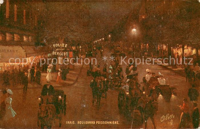 Verlag Tucks Oilette Nr. 57 Paris Boulevard Poissonniere