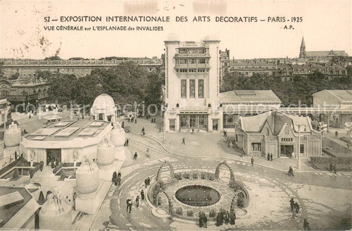 Exposition Arts Decoratifs Paris 1925 Esplanade des Invalides