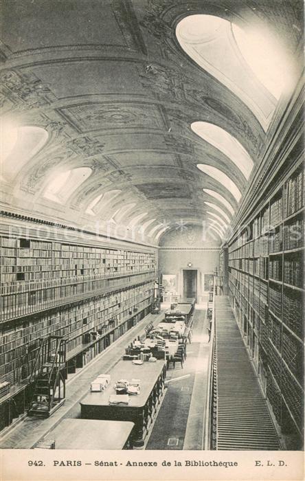 Bibliothek Library Paris Senat Annexe de la Bibliotheque
