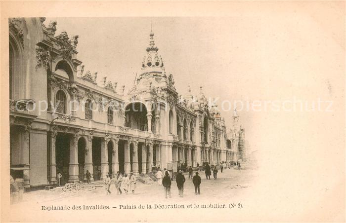 Exposition Universelle Paris 1900 Esplanade des Invalides Palais de la Decoratio
