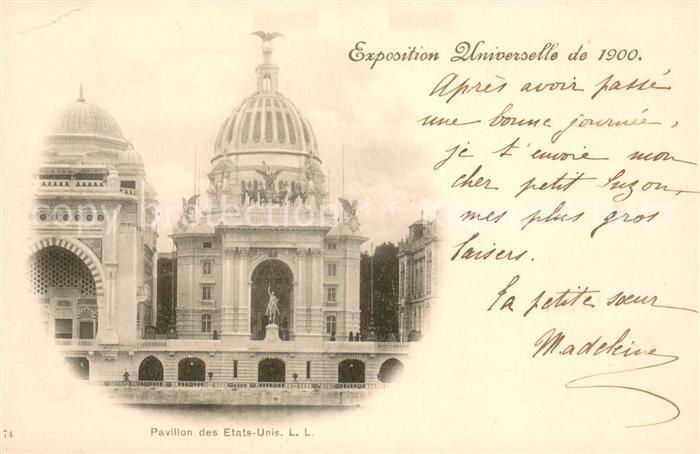 Exposition Universelle Paris 1900 Pavilon des Etats-Unis