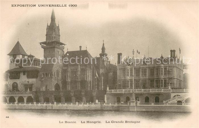 Exposition Universelle Paris 1900 Bosnie Hongrie Grande Bretagne