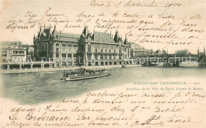 Exposition Universelle Paris 1900 Pavillon de la Ville de Paris