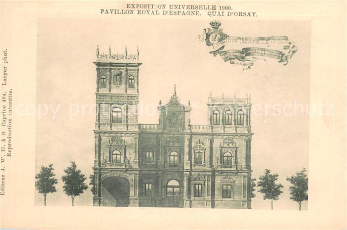 Exposition Universelle Paris 1900 Pavillon Royal d Espagne Quai d'Orsay