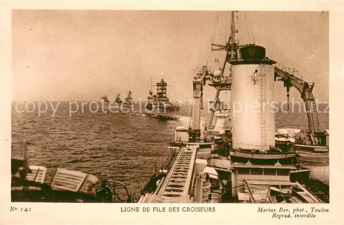 Marine Ligne de File des Croiseurs