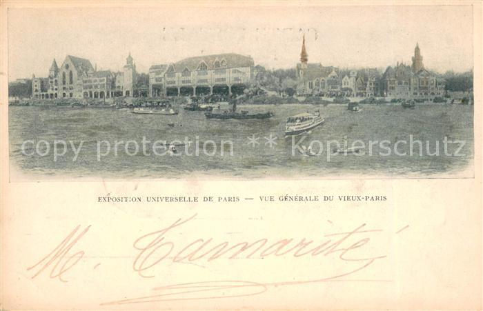 Chronik-AK Exposition Universelle de Paris Vue Generale de Vieux-Paris