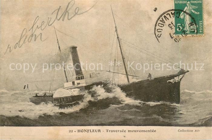 Dampfer Seitenrad Hanfleur