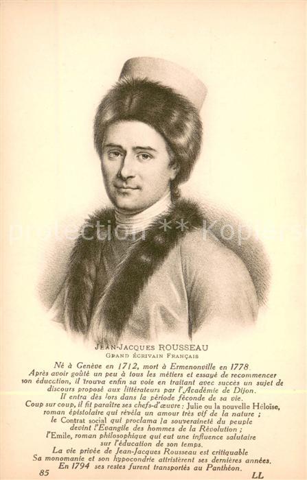 Persoenlichkeiten Jean-Jacques Rousseau (Schriftsteller)