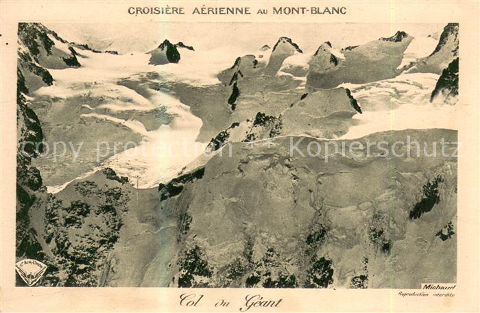 Gletscher Mont Blanc Col ou Geant