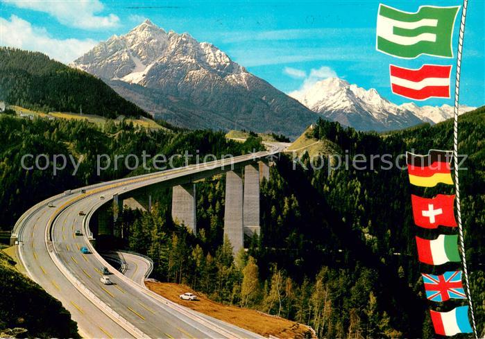 Autobahn Europabruecke Brennerautobahn