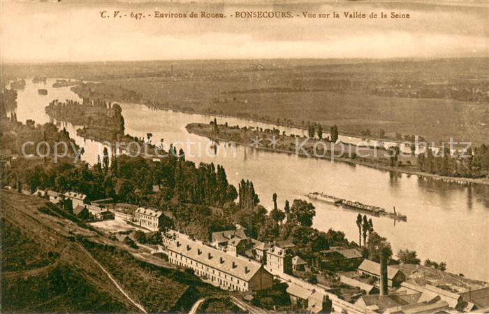 Bonsecours 76 Vue sur la Vallee de la Seine