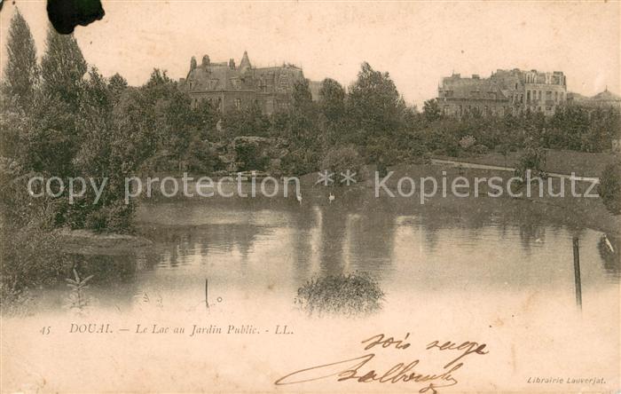 Douai 59 Le Lac au Jardin Public