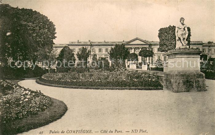 Compiegne Oise Palais de Compiegne Cote du Parc