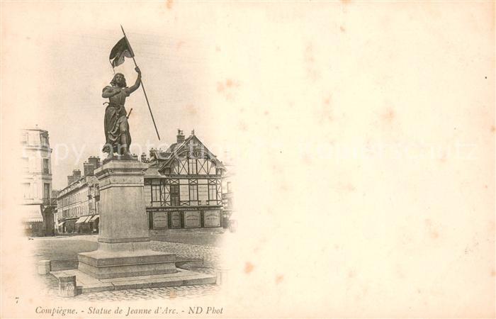 Compiegne Oise Statue de Jeanne d Arc