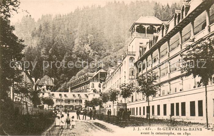 Saint-Gervais-les-Bains avant la catastrophe en 1892