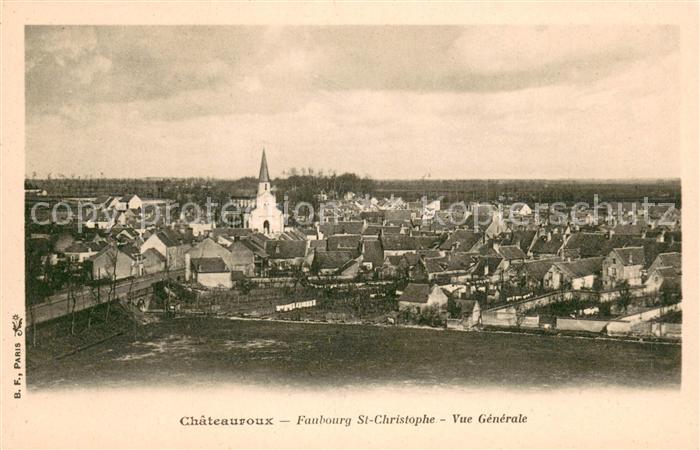 Chateauroux Indre Faubourg St Christophe Vue generale