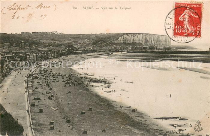 Mers-les-Bains Vue sur le Treport