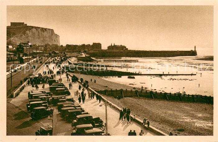 Mers-les-Bains La Digue de Mers entre Mers et le Treport