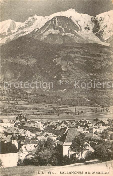 Sallanches et le Mont Blanc