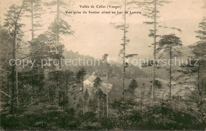 Celles-sur-Plaine Vallee de Celles Vue prise du Sentier allant au Lac de Lamaix