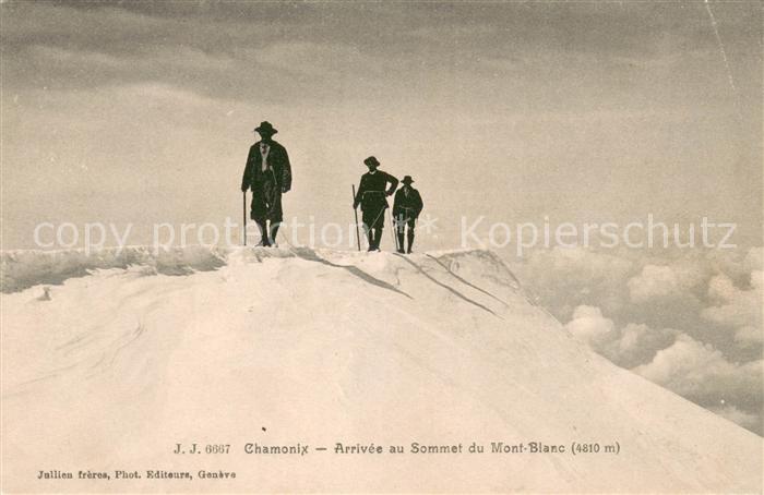 Chamonix Arrivee au Sommet du Mont Blanc
